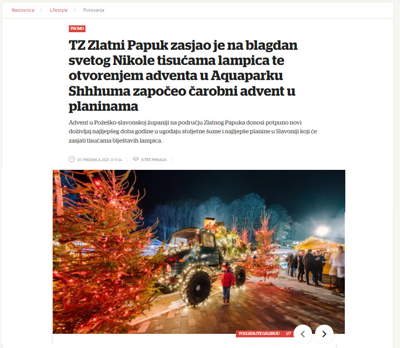 Uspješna kampanja i iznimna medijska vidljivost doprinijele su interesu za Turističku zajednicu Zlatni Papuk i posjećenosti destinacije